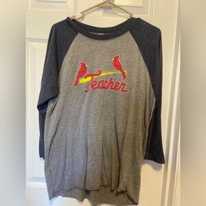 St. Louis Cardinals Teacher Raglan Shirt Size Large